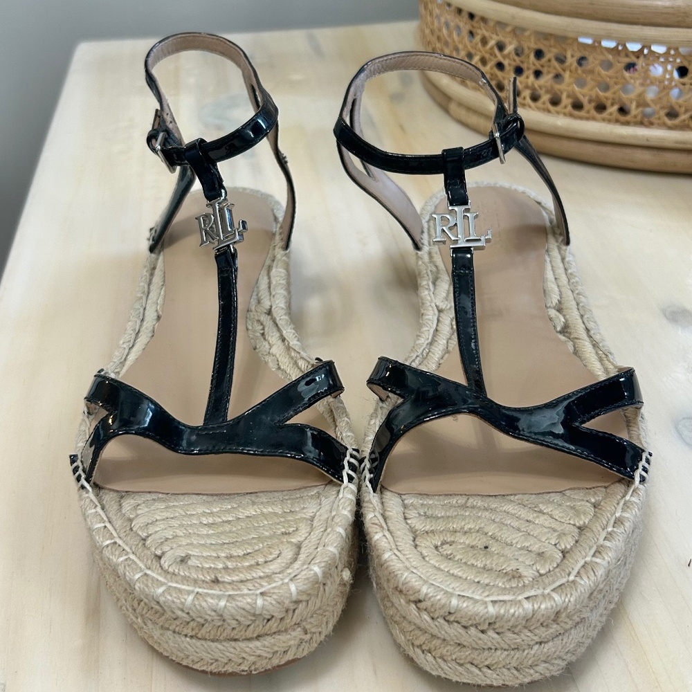 Ralph Lauren Payton Espadrille Platform Sandal